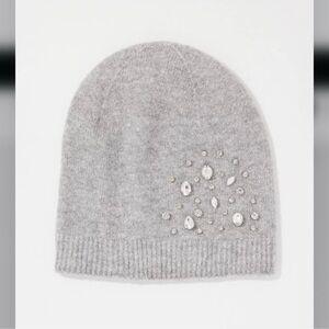 White House Black Market Rhinestone Beanie hat